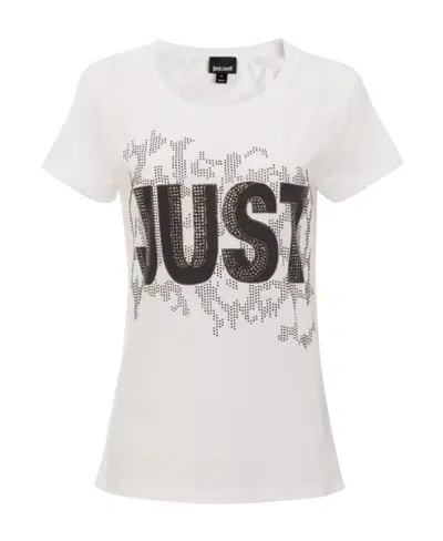 Just Cavalli Short-sleeved T-shirt In White