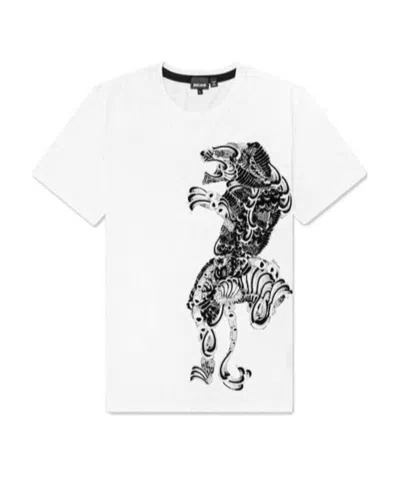 Just Cavalli Short-sleeved T-shirt With Round Neck In White