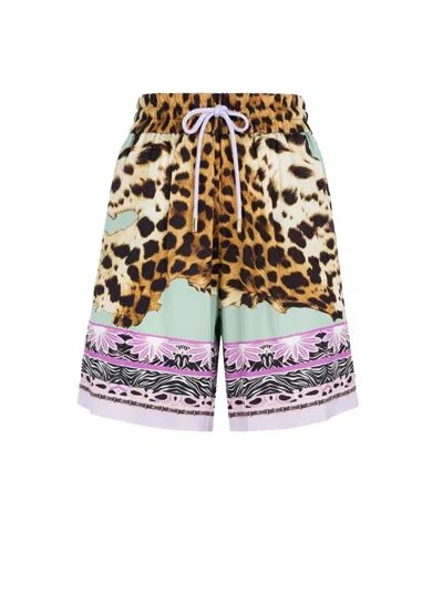 Just Cavalli Shorts In Green