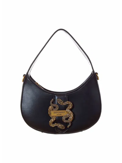 Just Cavalli Shoulder Bag In Black