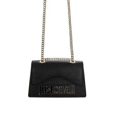 Just Cavalli Shoulder Bag In Black