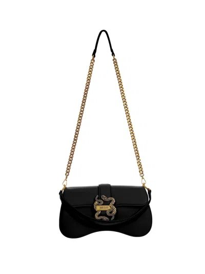Just Cavalli Shoulder Bag In Black