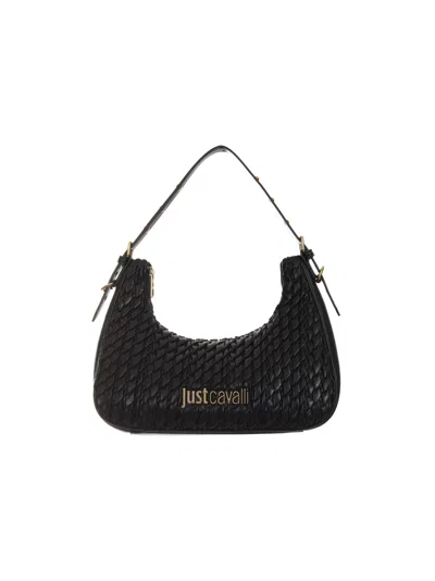 Just Cavalli Shoulder Bag In Black