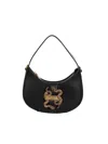 Just Cavalli Iconic Snake Two-way Bag In Black