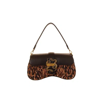 Just Cavalli Shoulder Bag In Brown