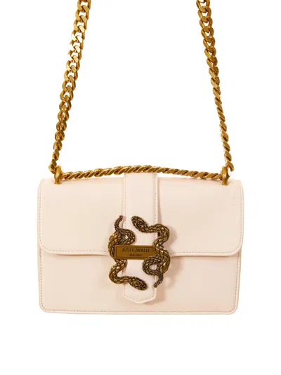 Just Cavalli Shoulder Bag In White