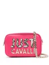 Just Cavalli Logo-lettering Cross Body Bag In Pink