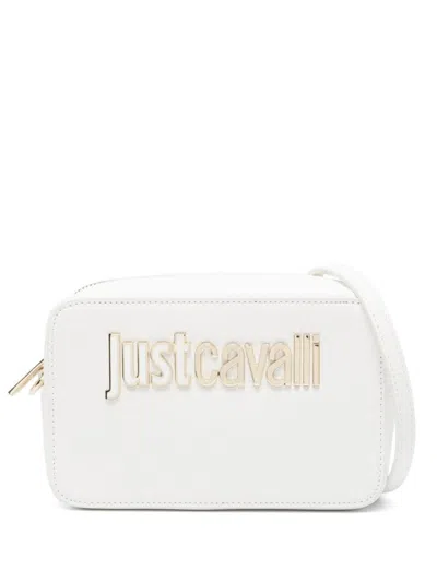 Just Cavalli Logo-lettering Cross Body Bag In White