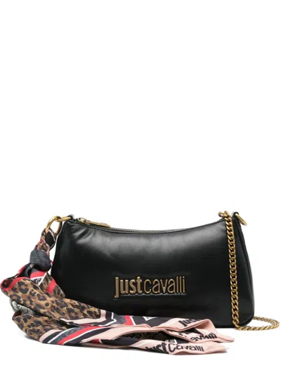 JUST CAVALLI JUST CAVALLI SHOULDER BAG WITH LOGO PLAQUE