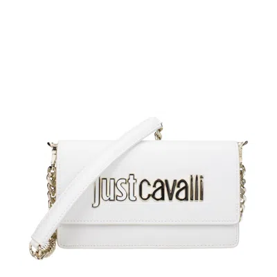 Just Cavalli Logo-lettering Shoulder Strap In White