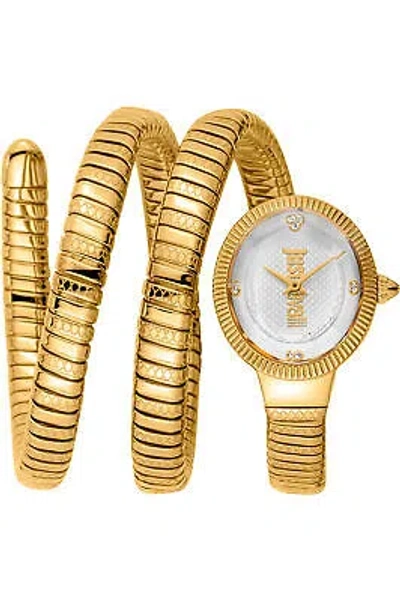 Pre-owned Just Cavalli Signature Snake Watch - After Party Jc1l269m0025