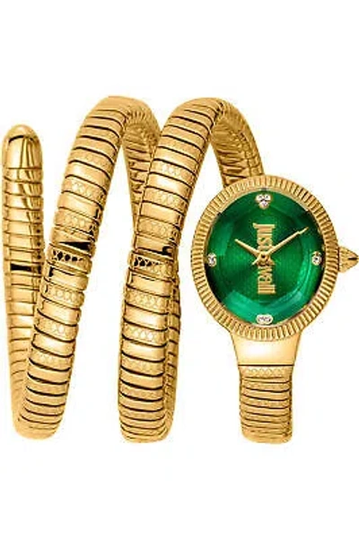 Pre-owned Just Cavalli Signature Snake Watch - After Party Jc1l269m0035