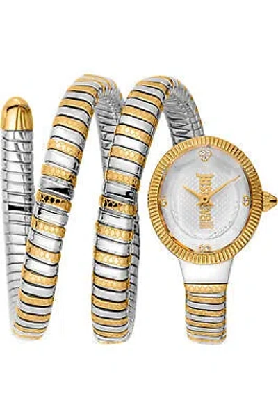 Pre-owned Just Cavalli Signature Snake Watch - After Party Jc1l269m0055