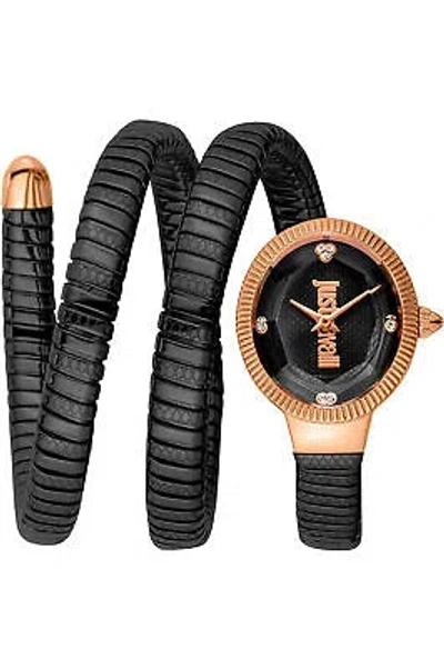 Pre-owned Just Cavalli Signature Snake Watch - After Party Jc1l269m0075