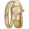 Just Cavalli Signature Snake Women's Watch In Gold