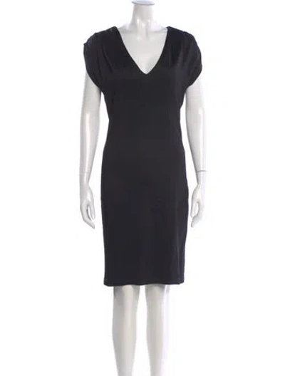 Pre-owned Just Cavalli Silk Knee-length Dress In Black