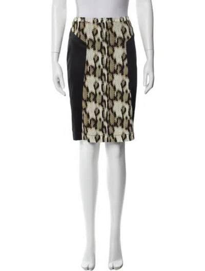 Pre-owned Just Cavalli Silk Knee-length Skirt In White