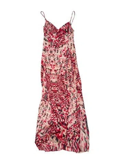 Pre-owned Just Cavalli Silk Long Dress In Neutral