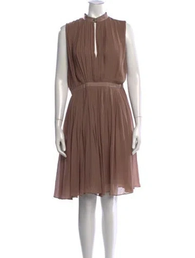 Pre-owned Just Cavalli Silk Mini Dress In Neutral