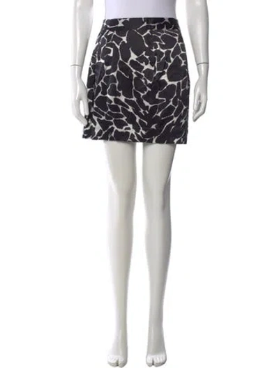 Pre-owned Just Cavalli Silk Mini Skirt In Blue