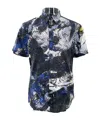 Just Cavalli Single-breasted Short-sleeved Shirt In Black