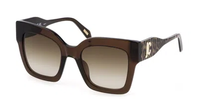 Just Cavalli Sjc019 0aak Women's Sunglasses Brown Size 52