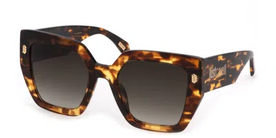 Just Cavalli Sjc021 0743 Women's Sunglasses Tortoiseshell Size 53 In Brown