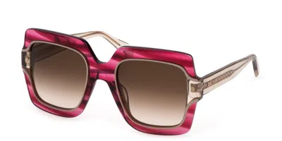 Just Cavalli Sjc023v 0933 Women's Sunglasses Red Size 53