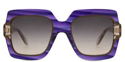 Just Cavalli Sjc023v 09n5 Women's Sunglasses Purple Size 53
