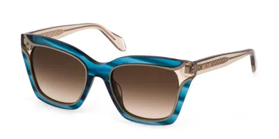Just Cavalli Sjc024v 0931 Women's Sunglasses Blue Size 52