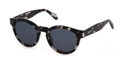Just Cavalli Sjc025 0809 Women's Sunglasses Tortoiseshell Size 50 In Black