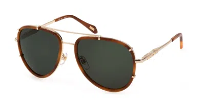 Just Cavalli Sjc029v 01gz Women's Sunglasses Tortoiseshell Size 57 In Brown