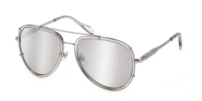 Just Cavalli Sjc029v 06a7 Women's Sunglasses Silver Size 57