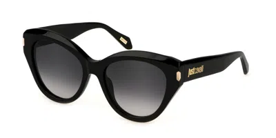 Just Cavalli Sjc033 0700 Women's Sunglasses Black Size 55