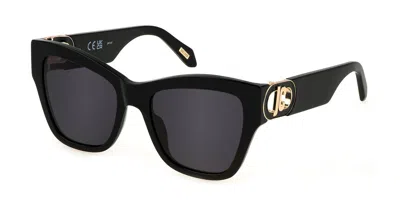 Just Cavalli Sjc037 0700 Women's Sunglasses Black Size 54
