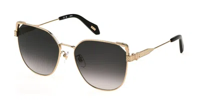 Just Cavalli Sjc042 0300 Women's Sunglasses Gold Size 58
