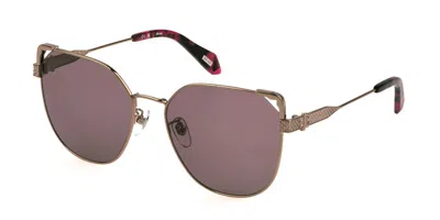 Just Cavalli Sjc042 0a39 Women's Sunglasses Gold Size 58 In Multi