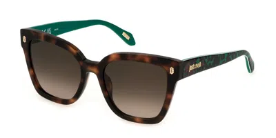 Just Cavalli Sjc044 09aj Women's Sunglasses Tortoiseshell Size 54