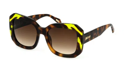 Just Cavalli Sjc085 0v34 Women's Sunglasses Tortoiseshell Size 54 In Brown