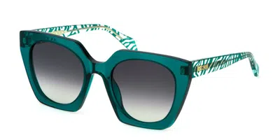 Just Cavalli Sjc088v 0998 Women's Sunglasses Green Size 53