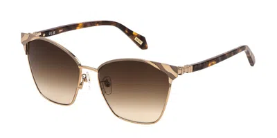 Just Cavalli Sjc093 02am Women's Sunglasses Gold Size 58