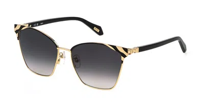 Just Cavalli Sjc093 0301 Women's Sunglasses Gold Size 58