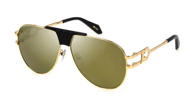 Just Cavalli Sjc095 300g Men's Sunglasses Gold Size 62 In Green