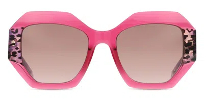 Just Cavalli Sjc100v 01bv Women's Sunglasses Pink Size 53