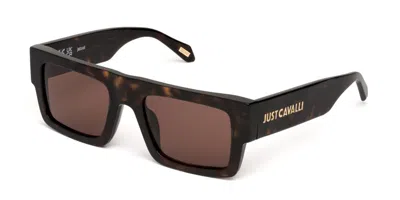 Just Cavalli Sjc103 0722 Women's Sunglasses Tortoiseshell Size 53