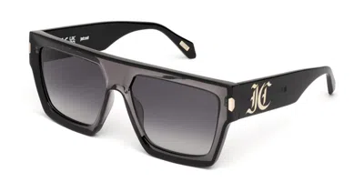Just Cavalli Sjc107v 04gt Men's Sunglasses Grey Size 58 In Black