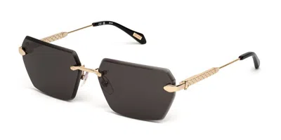 Just Cavalli Sjc110 0300 Occhiali Da Sole Oro Per Donna In Black