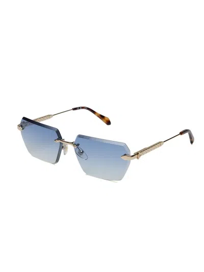 Just Cavalli Sjc110 Metal Rectangle Sunglasses In Multi