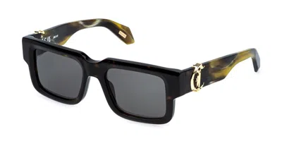 Just Cavalli Sjc141v 722y Occhiali Da Sole Tartarugatishell Per Donna In Neutral