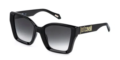 Just Cavalli Sjc147 0700 Women's Sunglasses Black Size 54